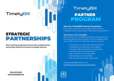 TimelyBill partnership program brochure