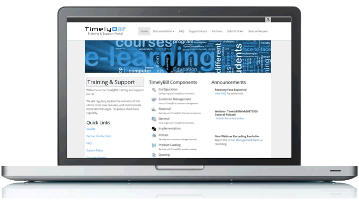 Training and support portal