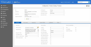 TimelyBill Product Configuration Screen