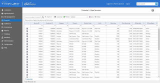 TimelyBill Global Search Grid Screen